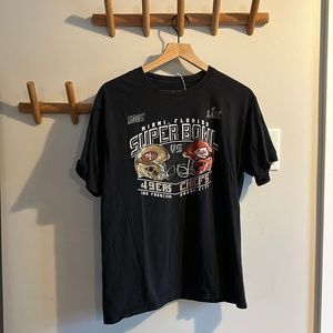 vintage 49ers/chiefs super bowl t shirt